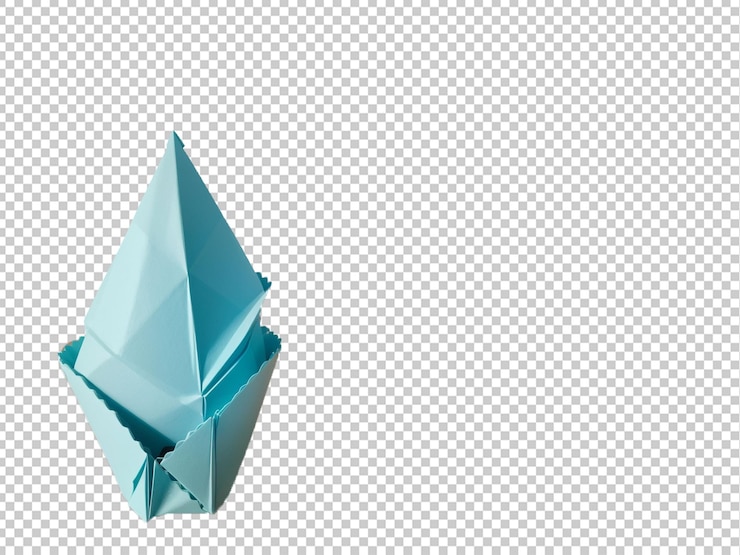 PSD lody czekoladowe origami w kształcie geometrycznym