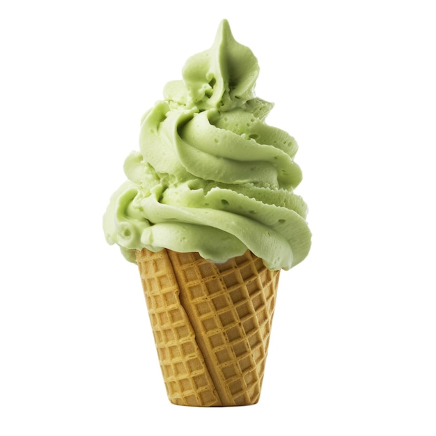 Lody Matcha Na Przezroczystym Tle