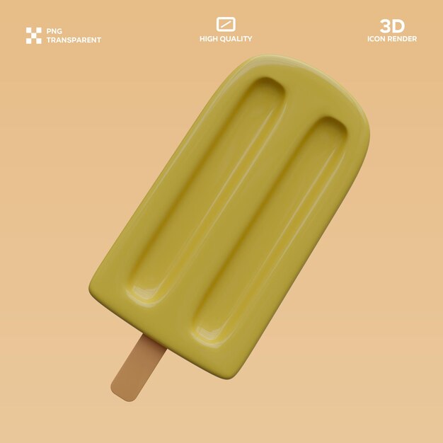 Lody PSD 3D Ilustracja
