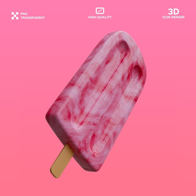 Lody PSD 3D Ilustracja