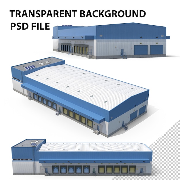 PSD edificio logistico png