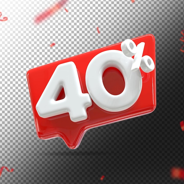 Logo 3d 40 off for promotion