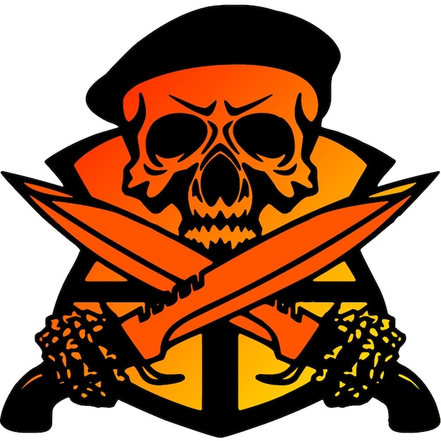 PSD logo: armia czaszki