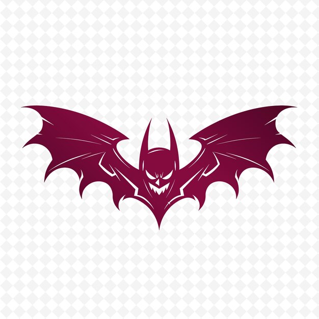 PSD a logo for a bat and the word bat on a white background