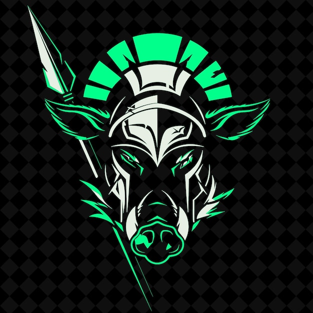 Un logo per un bufalo con uno sfondo verde con le parole quot tp quot su di esso