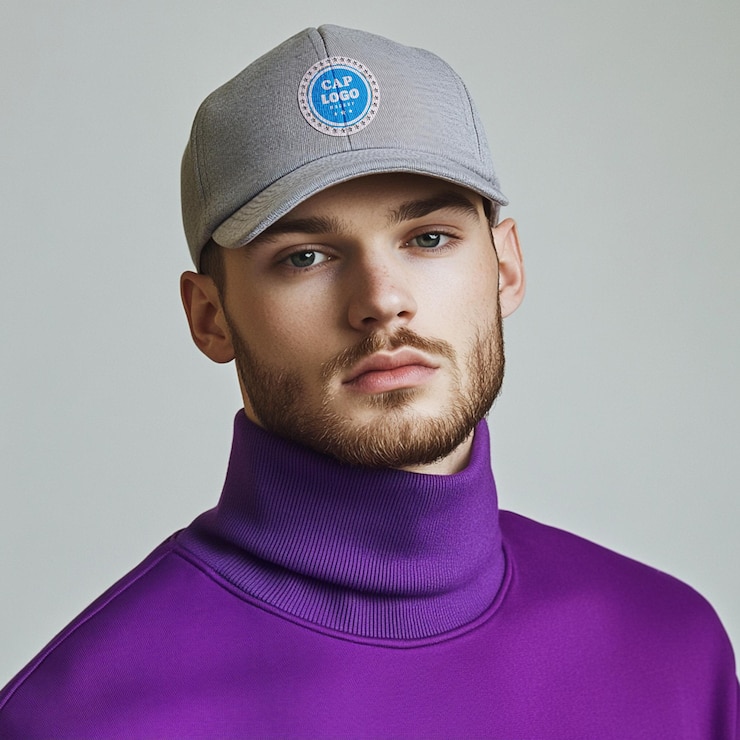 PSD logo cap mockup