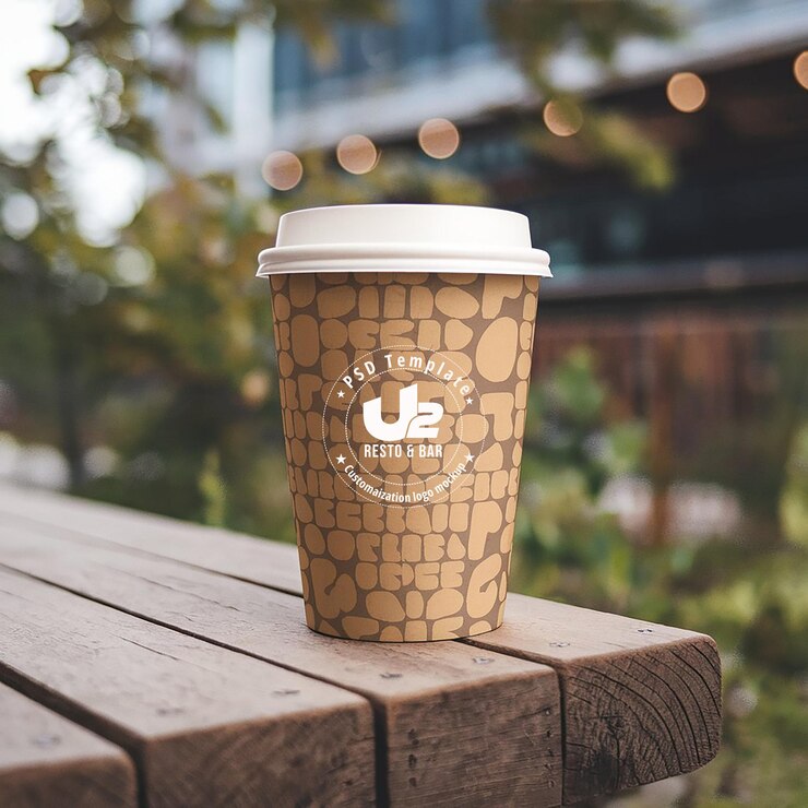logo design mockup price tag t shirt coffee cup mockup