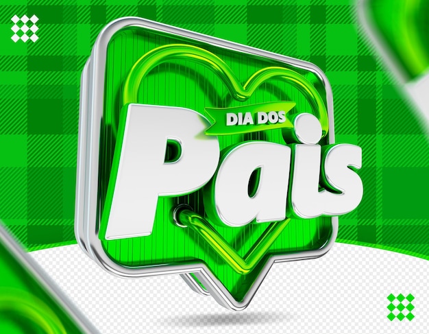 logo dia dos pais logo dzień ojca