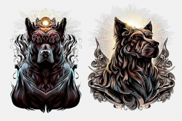 PSD logo dog art