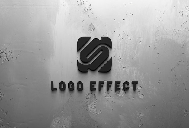 Logo effect design on cement stone