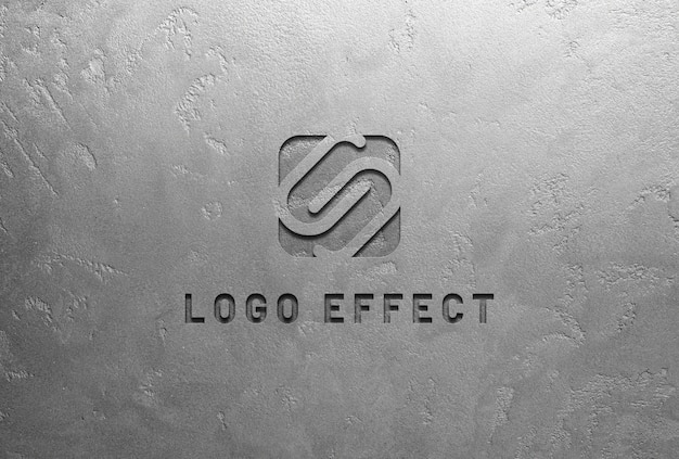 Logo effect design on cement stone