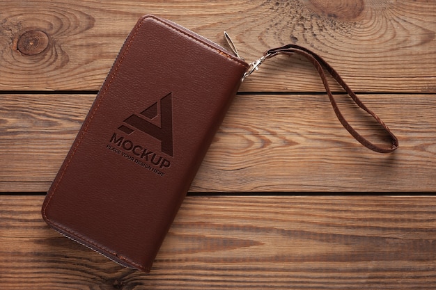 Logo effect on leather item