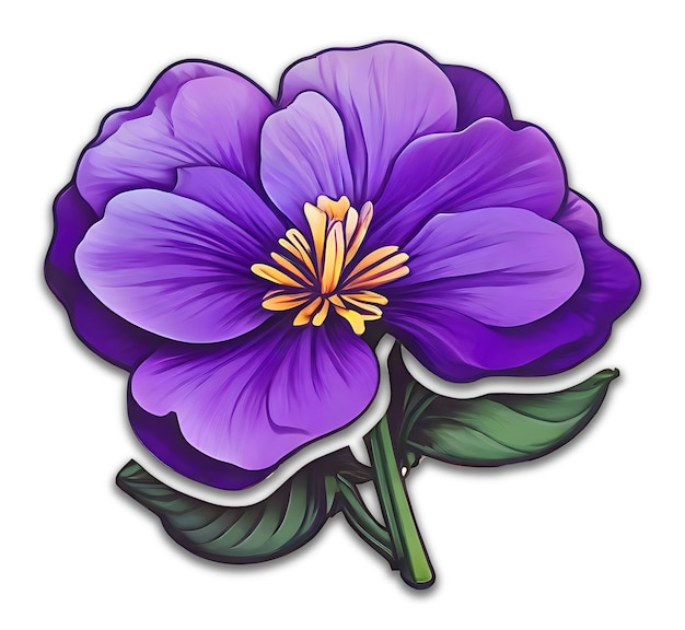 PSD logo fioletowego kwiatu psd design