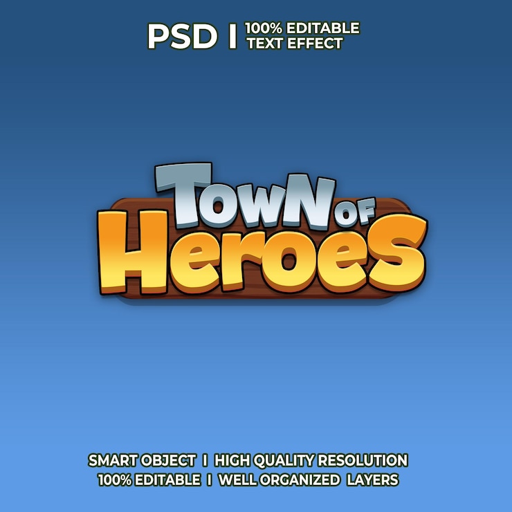 PSD logo gry edytowalne efekt logo gry edytowalny efekt tekstu edytowalny szablon logo gry logo 2d