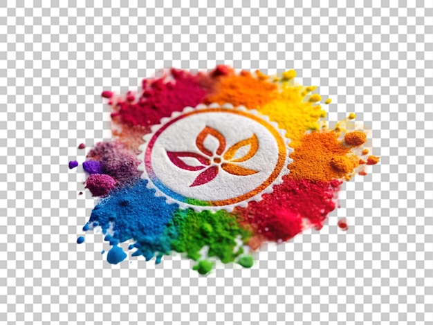 PSD logo holi su sfondo trasparente