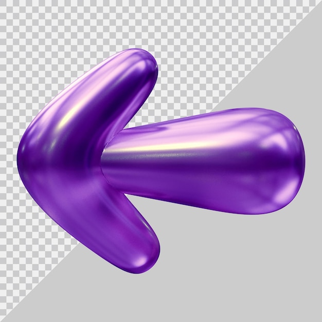 Logo ikony strzałki w nowoczesnym stylu 3d