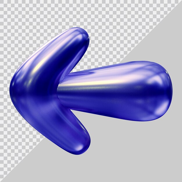 Logo ikony strzałki w nowoczesnym stylu 3d