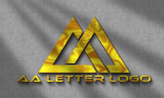 a logo for a letter is on a gray background