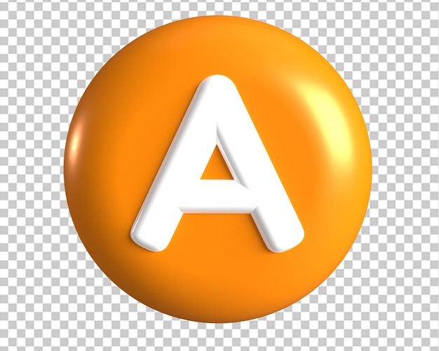 Logo litera okrąg złota ikona renderowania 3d