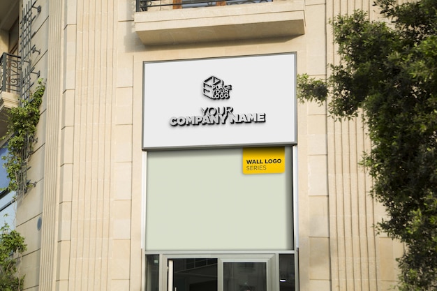 logo makieta znak fasady