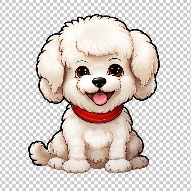 PSD logo maskotki bichon frise