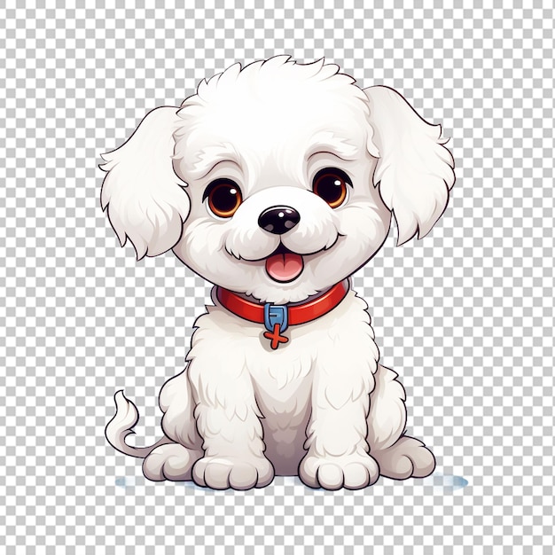 PSD logo maskotki bichon frise