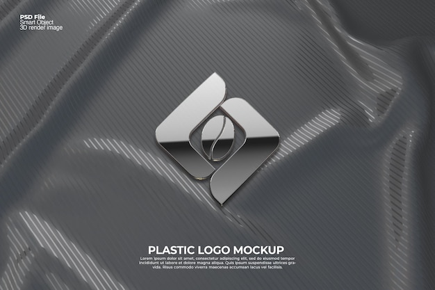 Logo mockup 3d modificabile photoshop