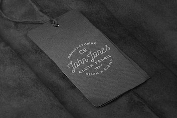 Premium PSD | Logo mockup black tag