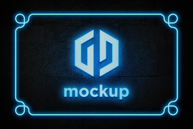 Modello di progettazione di mockup di logo