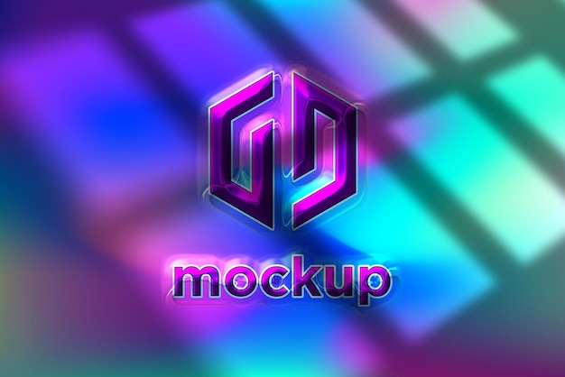 Modello di progettazione di mockup di logo