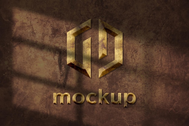 Modello di progettazione di mockup di logo