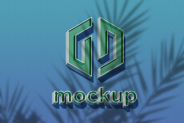 Modello di progettazione di mockup di logo