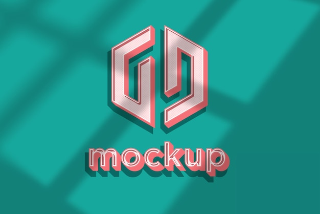 Modello di progettazione di mockup di logo