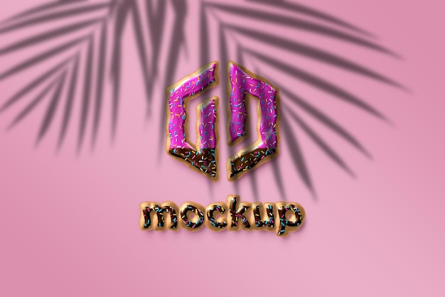 Modello di progettazione di mockup di logo