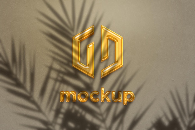 Modello di progettazione di mockup di logo