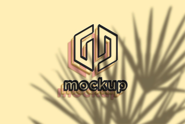 Modello di progettazione di mockup di logo