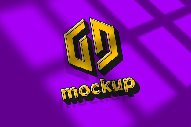 Modello di progettazione di mockup di logo