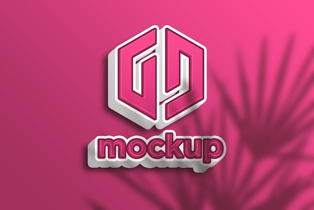 Modello di progettazione di mockup di logo