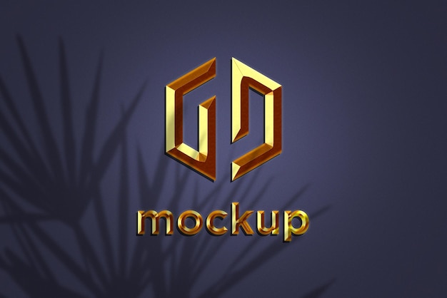 Modello di progettazione di mockup di logo