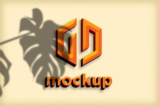 Modello di progettazione di mockup di logo