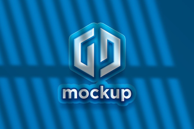 Modello di progettazione di mockup di logo