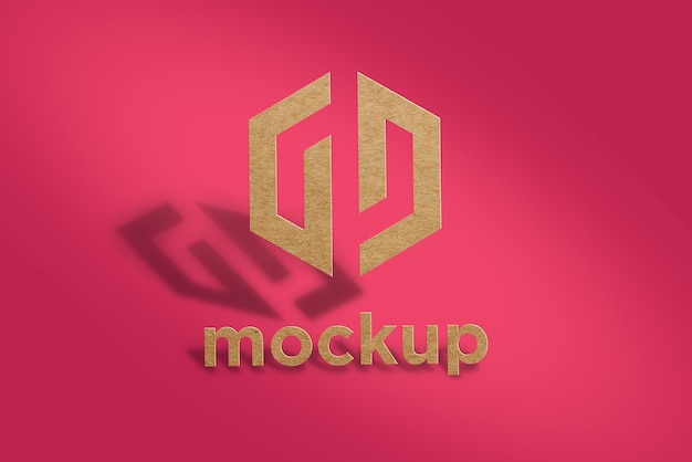 Modello di progettazione di mockup di logo