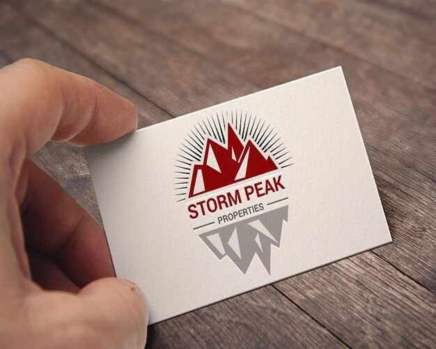 PSD logo mockup design