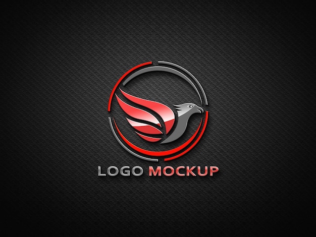 Logo mockup elegant logo mockup template