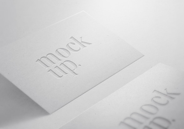 Logo mockup minimaal