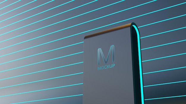 Logo mockup modern sign