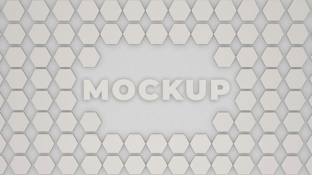 Logo mockup office wall 3d premium