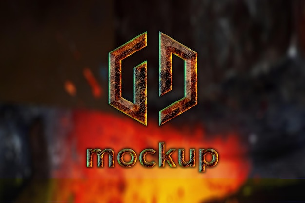 Logo Mockup ontwerpsjabloon