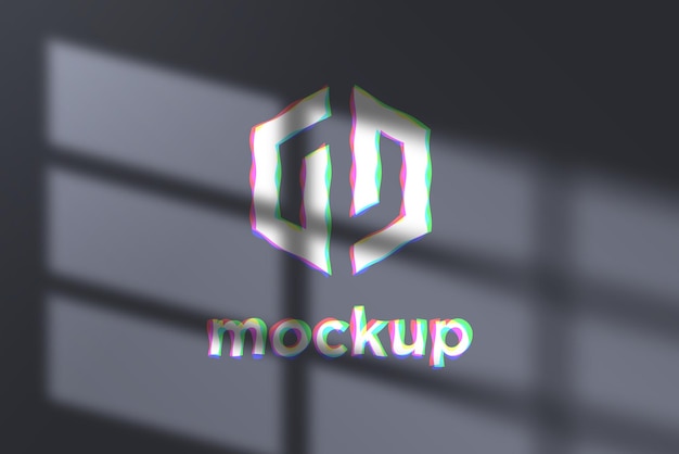 Logo mockup ontwerpsjabloon