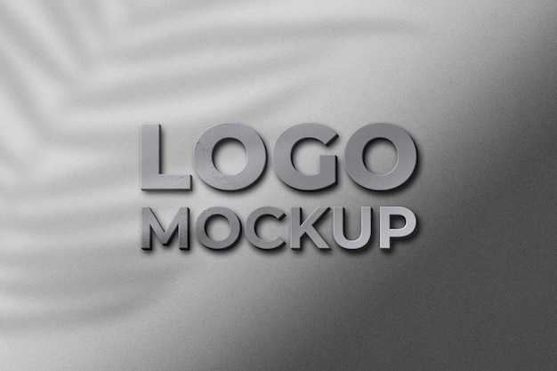 Logo mockup op muur